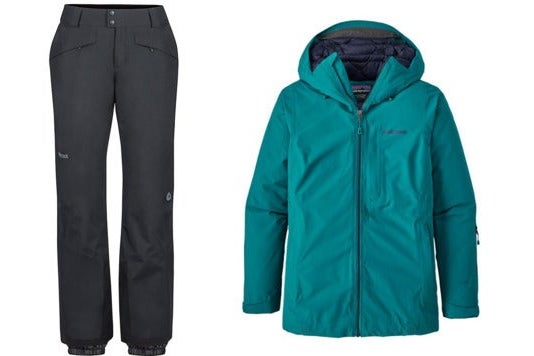 Ski pants and jacket.